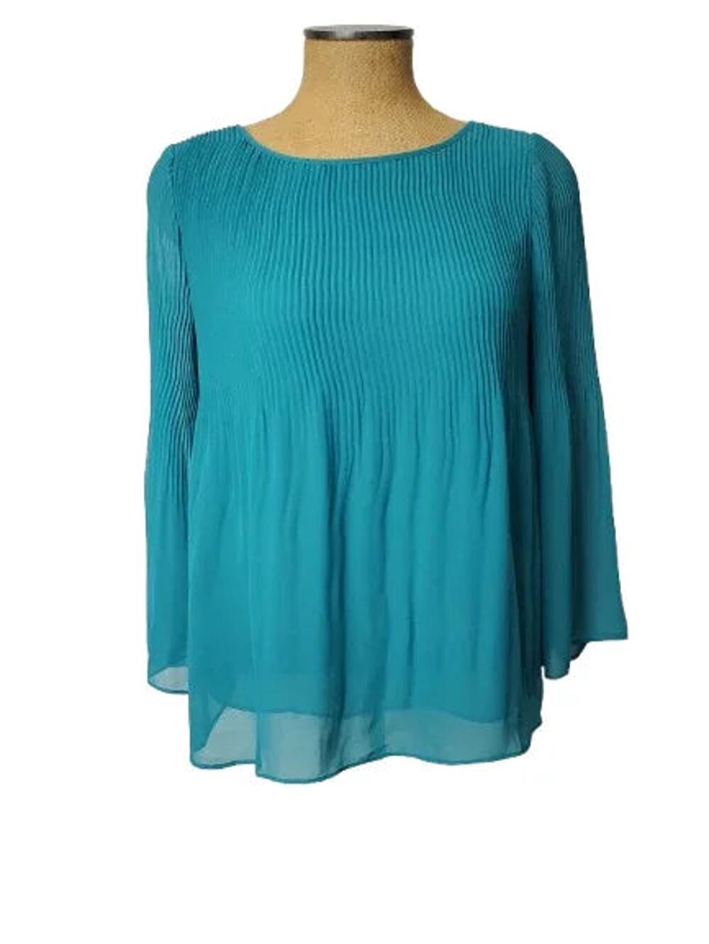 Max Edition women's teal blue blouse size M